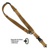 2-To-1 Point  Shock Webbing Sling - Coyote 2-To-1 Point  Shock Webbing Sling - Coyote