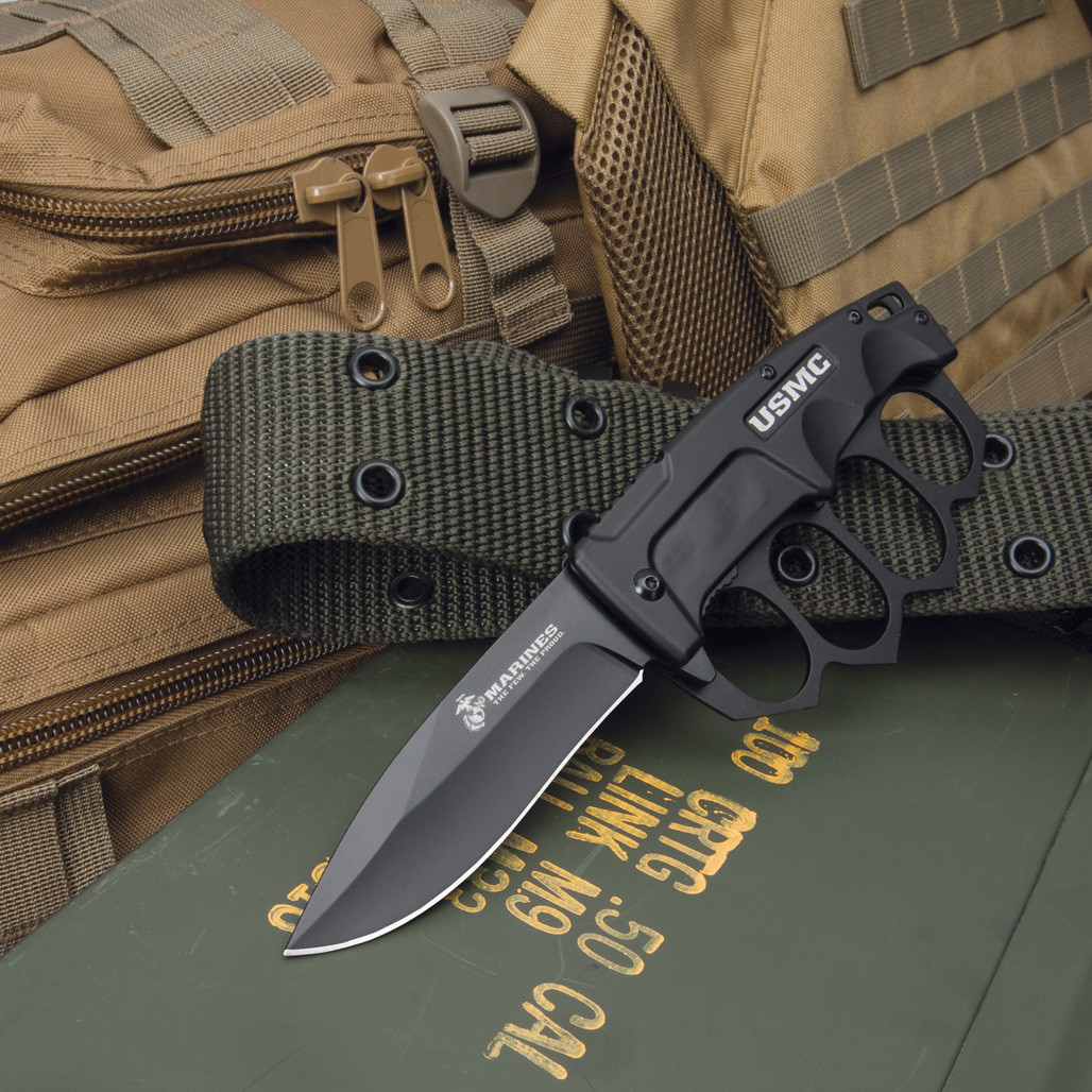 USMC Trench Folding Knuckle Knife