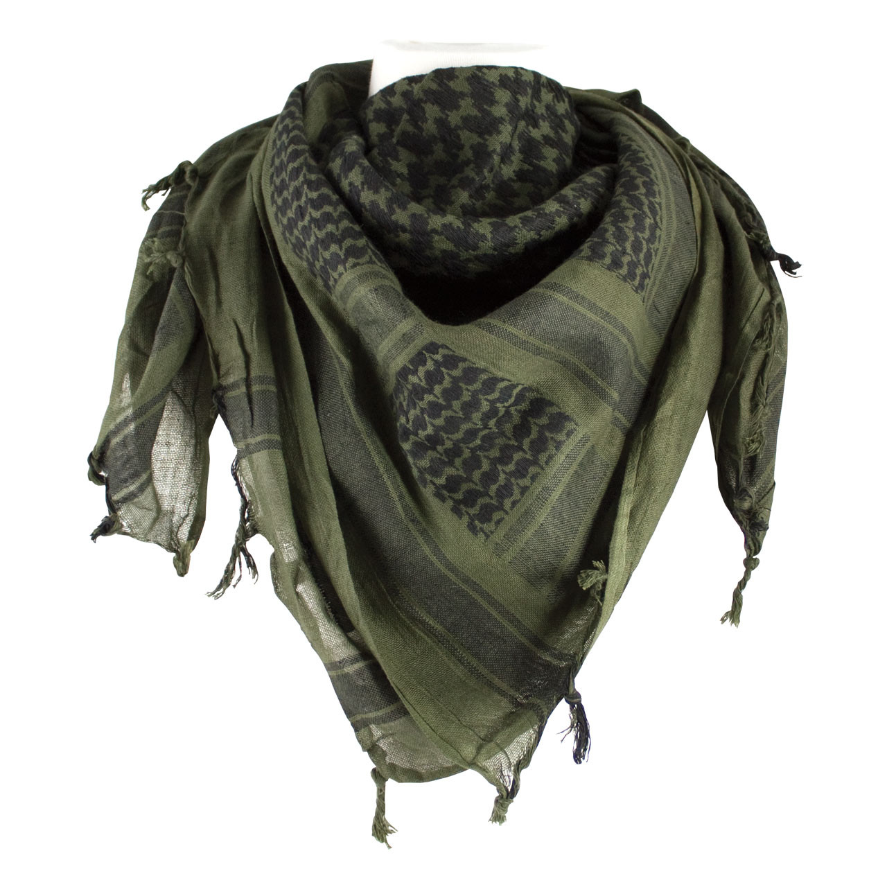 Shemagh Head Wrap - Olive Drab/Black