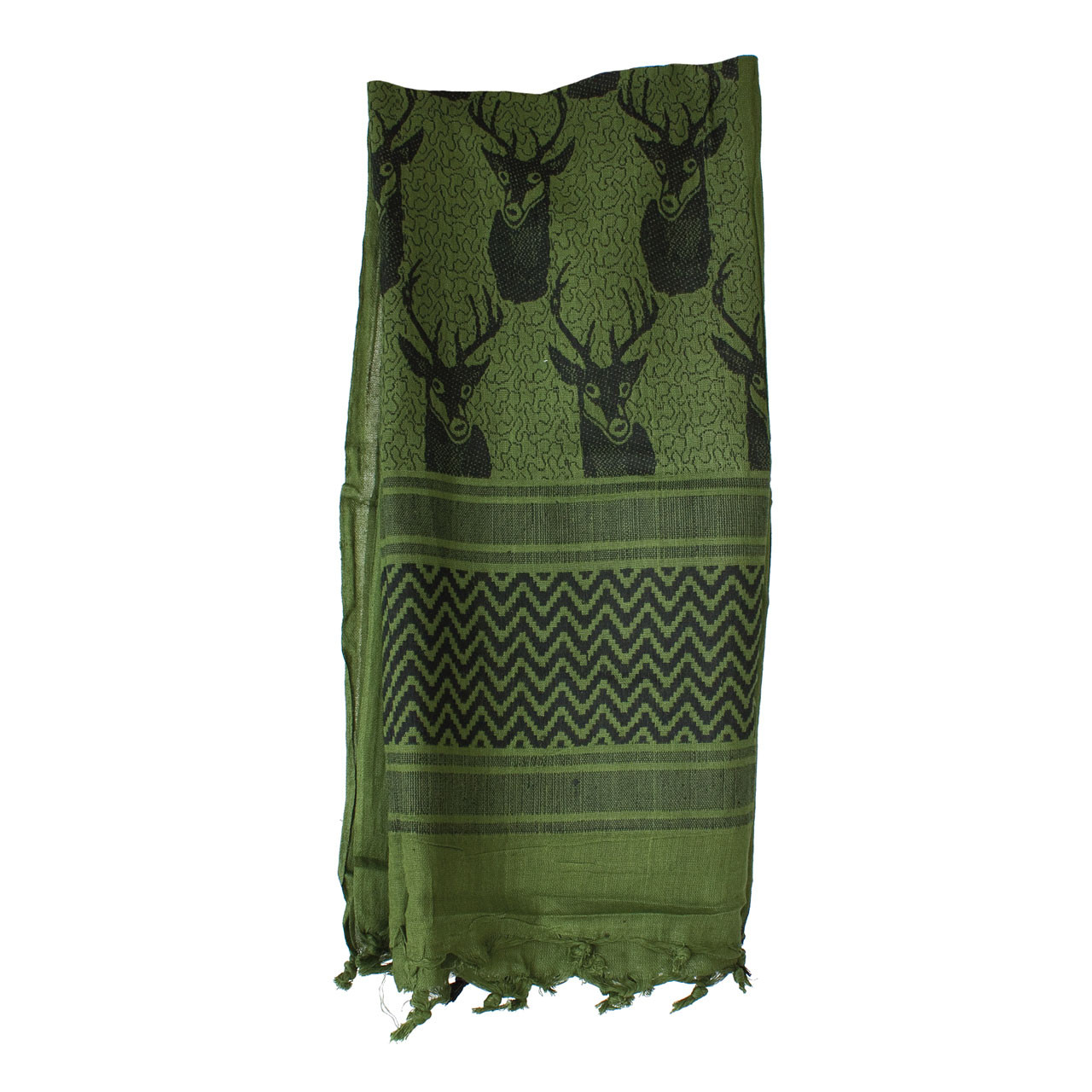 Shemagh Head Wrap - Trophy Buck - Olive Drab/Black