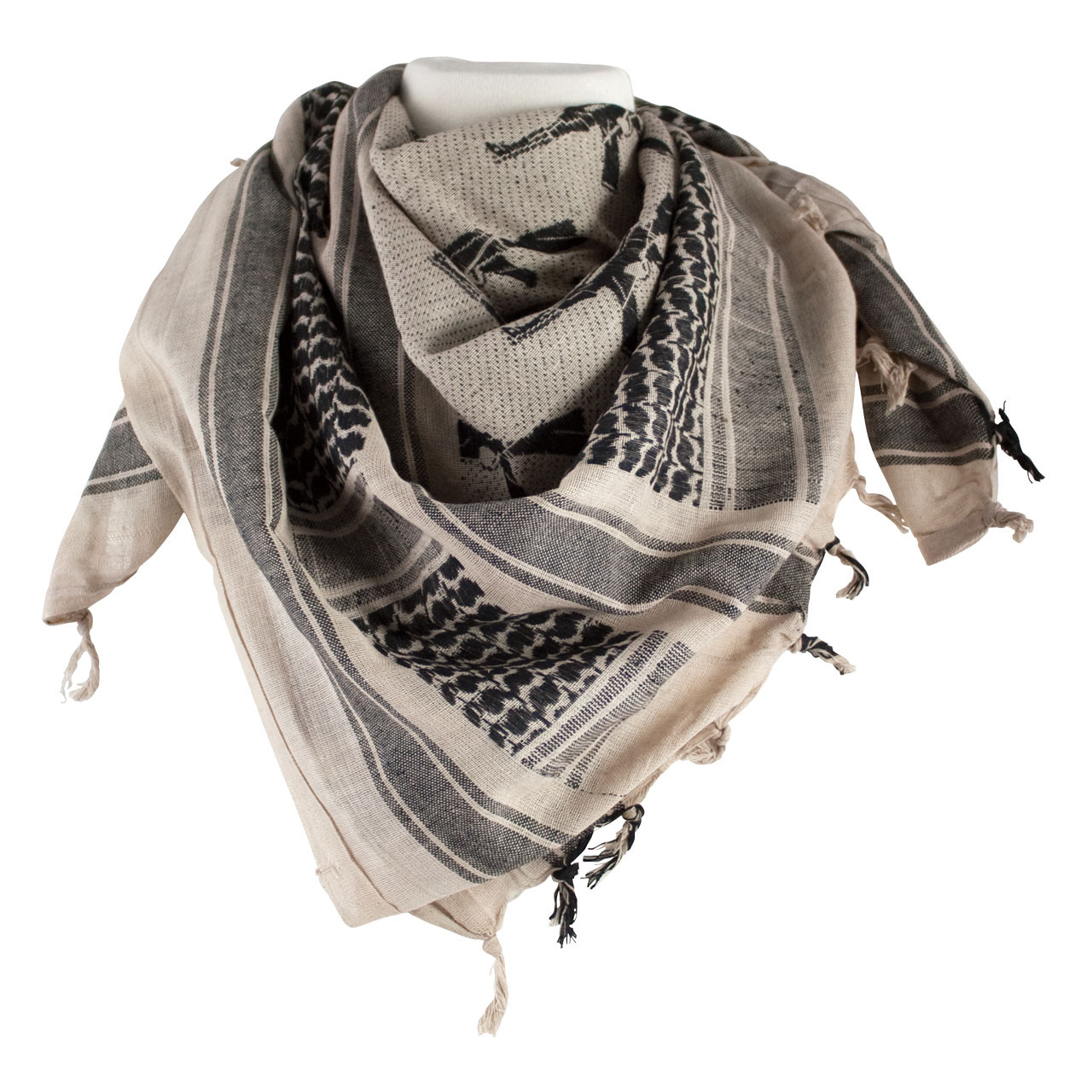 Shemagh Head Wrap - M16 - Tan/Black