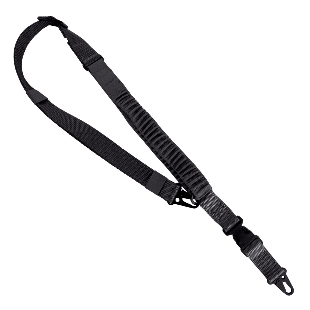 2-To-1 Point  Shock Webbing Sling - Black 2-To-1 Point  Shock Webbing Sling - Black