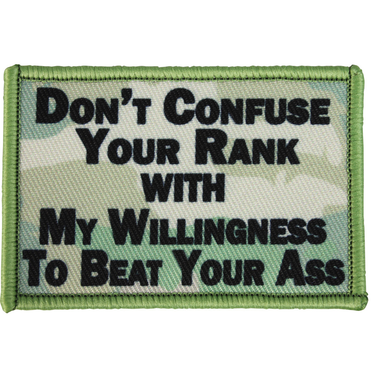 Morale Patch - Don't Confuse Your Rank