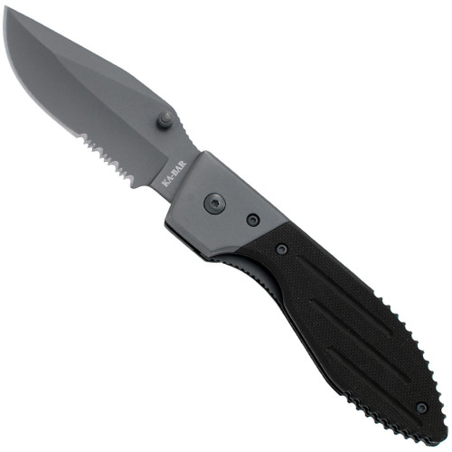 3073 Warthog drop point Serrated