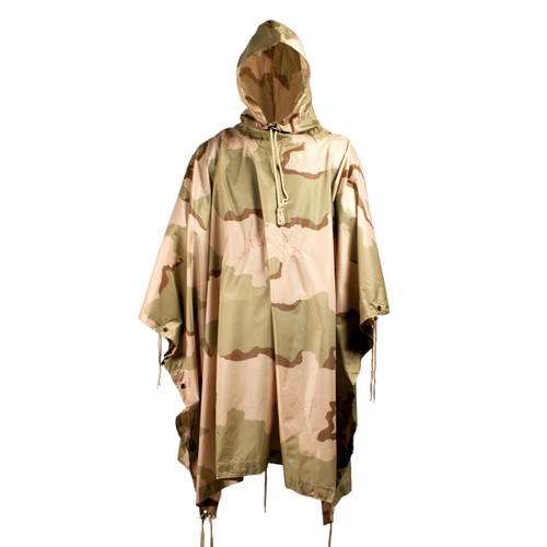 G.I. Style Ripstop Nylon Poncho - Desert