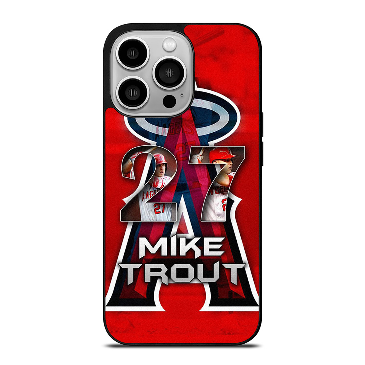 MIKE TROUT LOS ANGELES ANGELS iPhone 14 Pro Case Cover