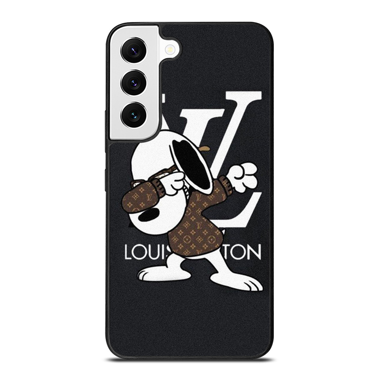 Gray Louis Vuitton Logo Samsung Galaxy S22 Case