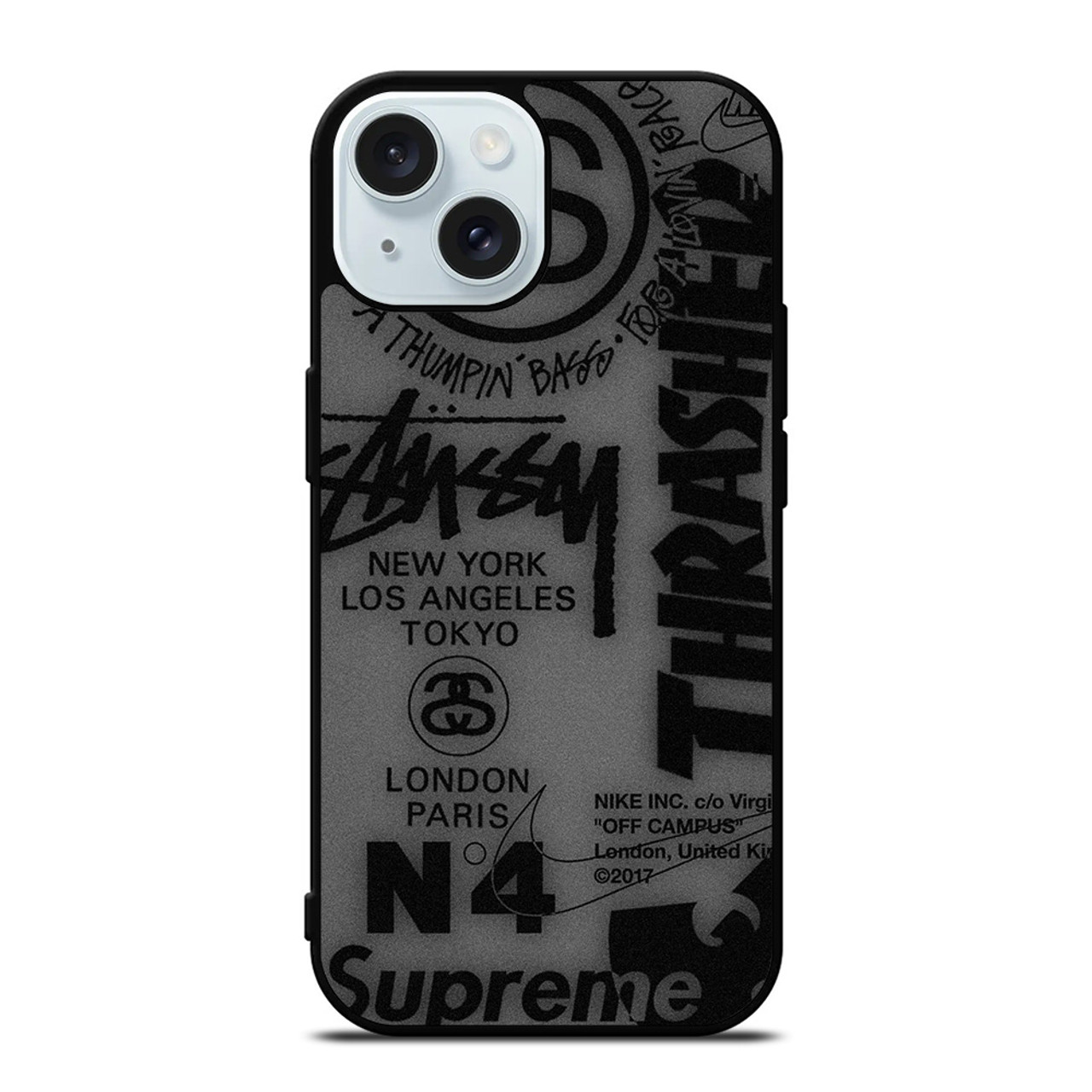 OFF WHITE SUPREME iPhone 15 Case Cover