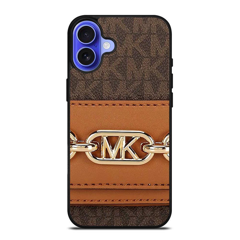 MICHAEL KORS MK LOGO BROWN BAG iPhone 16 Case Cover MICHAEL KORS MK LOGO BROWN BAG iPhone 16 Case Cover