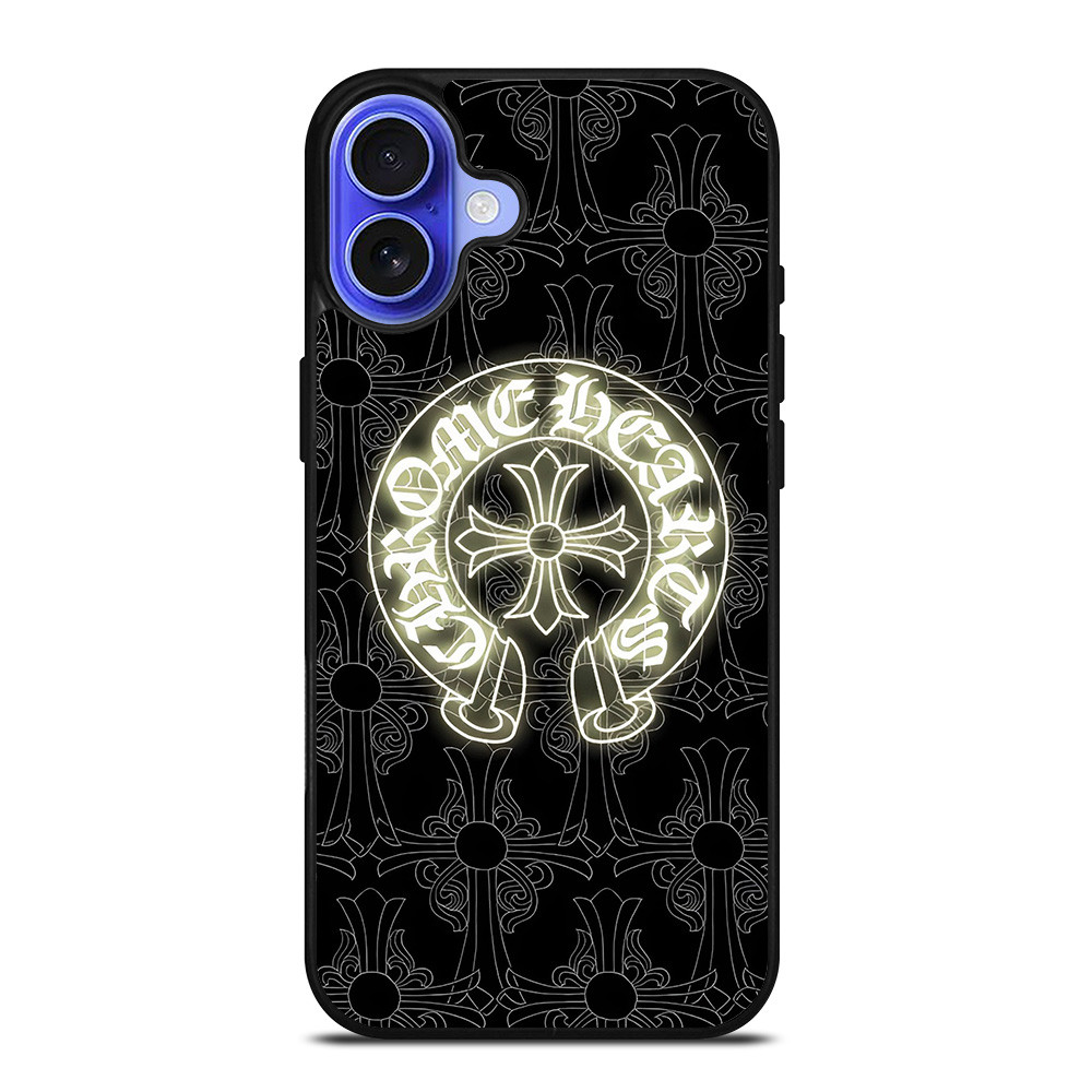 CHROME HEARTS PATTERN iPhone 16 Case Cover CHROME HEARTS PATTERN iPhone 16 Case Cover