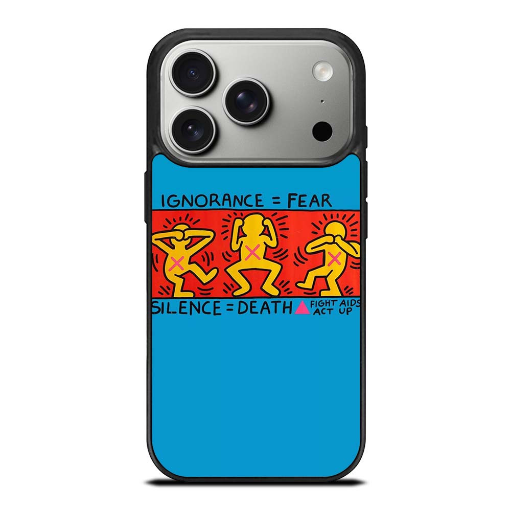 KEITH HARING SILENCE DEATH iPhone 17 Pro Case Cover