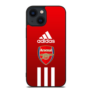ARSENAL FC ADIDAS STRIPES iPhone 14 Plus Case Cover