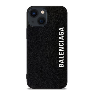 BALENCIAGA LEATHER BLACK iPhone 14 Plus Case Cover