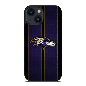 BALTIMORE RAVENS NFL METAL STRIPE iPhone 14 Plus Case Cover BALTIMORE RAVENS NFL METAL STRIPE iPhone 14 Plus Case Cover