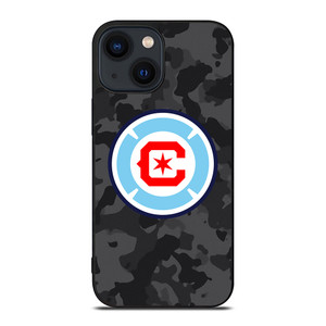 CHICAGO FIRE MLS BLACK CAMO iPhone 14 Plus Case Cover
