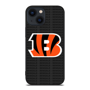 CINCINNATI BENGALS FOOTBALL TEXT iPhone 14 Plus Case Cover