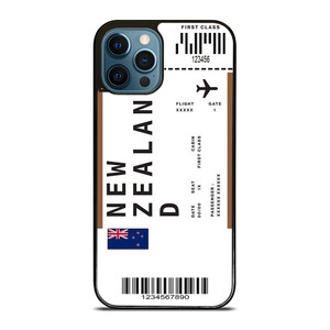 FLIGHT TICKETS NEW ZEALAND iPhone 12 Pro Max Case Cover