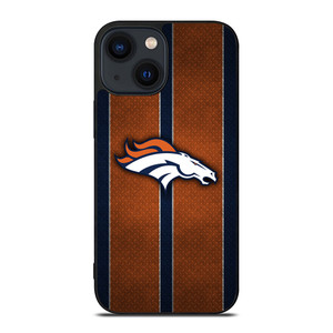DENVER BRONCOS NFL METAL STRIPE iPhone 14 Plus Case Cover DENVER BRONCOS NFL METAL STRIPE iPhone 14 Plus Case Cover