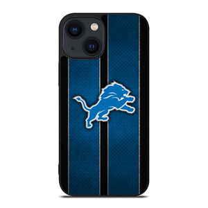 DETROIT LIONS NFL METAL STRIPE iPhone 14 Plus Case Cover DETROIT LIONS NFL METAL STRIPE iPhone 14 Plus Case Cover