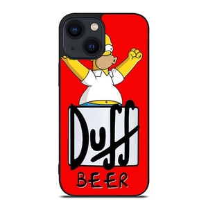 DUFF BEER THE SIMPSONS CARTOON 4 iPhone 14 Plus Case Cover