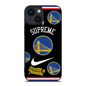 GOLDEN STATE WARRIORS NBA X SUPREME NIKE iPhone 14 Plus Case Cover GOLDEN STATE WARRIORS NBA X SUPREME NIKE iPhone 14 Plus Case Cover