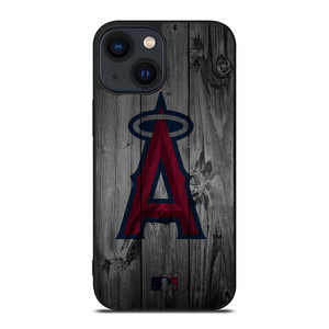 LOS ANGELES ANGELS BASEBALL MLB WOOD LOGO iPhone 14 Plus Case Cover