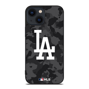 LOS ANGELES DODGERS BASEBALL BLACK CAMO iPhone 14 Plus Case Cover LOS ANGELES DODGERS BASEBALL BLACK CAMO iPhone 14 Plus Case Cover