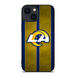 LOS ANGELES RAMS NFL METAL STRIPE iPhone 14 Plus Case Cover LOS ANGELES RAMS NFL METAL STRIPE iPhone 14 Plus Case Cover