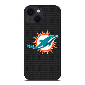 MIAMI DOLPHINS FOOTBALL TEXT iPhone 14 Plus Case Cover
