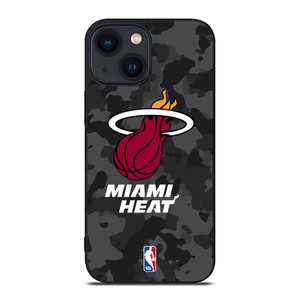 MIAMI HEAT BLACK CAMO iPhone 14 Plus Case Cover MIAMI HEAT BLACK CAMO iPhone 14 Plus Case Cover