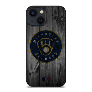 MILWAUKEE BREWERS BASEBALL MLB WOOD LOGO iPhone 14 Plus Case Cover MILWAUKEE BREWERS BASEBALL MLB WOOD LOGO iPhone 14 Plus Case Cover