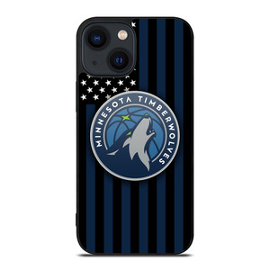 MINNESOTA TIMBERWOLVES NBA USA FLAG iPhone 14 Plus Case Cover MINNESOTA TIMBERWOLVES NBA USA FLAG iPhone 14 Plus Case Cover