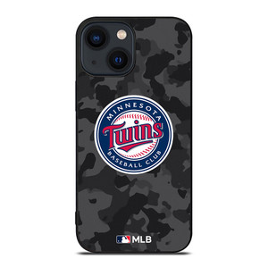 MINNESOTA TWINS BASEBALL BLACK CAMO iPhone 14 Plus Case Cover