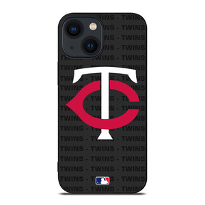 MINNESOTA TWINS BASEBALL BLACK iPhone 14 Plus Case Cover