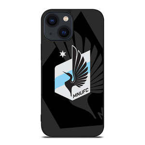 MINNESOTA UNITED FC MLS BLACK iPhone 14 Plus Case Cover