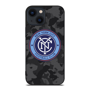 NEW YORK CITY FC MLS BLACK CAMO iPhone 14 Plus Case Cover NEW YORK CITY FC MLS BLACK CAMO iPhone 14 Plus Case Cover