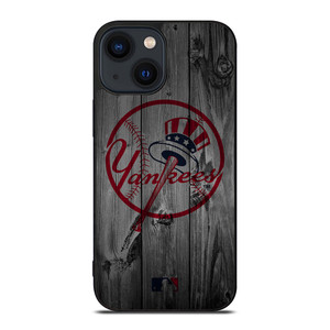NEW YORK YANKEES BASEBALL MLB WOOD LOGO iPhone 14 Plus Case Cover NEW YORK YANKEES BASEBALL MLB WOOD LOGO iPhone 14 Plus Case Cover