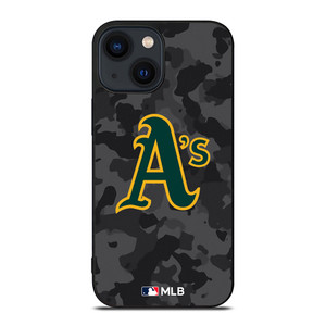 OAKLAND ATHLETICS BASEBALL BLACK CAMO iPhone 14 Plus Case Cover