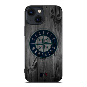 SEATTLE MARINERS BASEBALL MLB WOOD LOGO iPhone 14 Plus Case Cover SEATTLE MARINERS BASEBALL MLB WOOD LOGO iPhone 14 Plus Case Cover