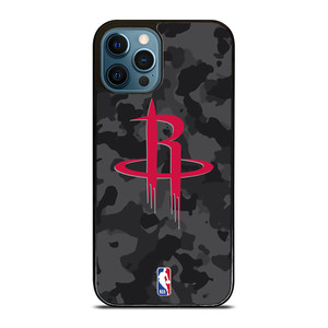 HOUSTON ROCKETS BLACK CAMO iPhone 12 Pro Max Case Cover