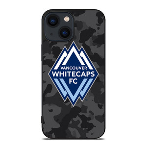 VANCOUVER WHITECAPS FC BLACK CAMO iPhone 14 Plus Case Cover VANCOUVER WHITECAPS FC BLACK CAMO iPhone 14 Plus Case Cover