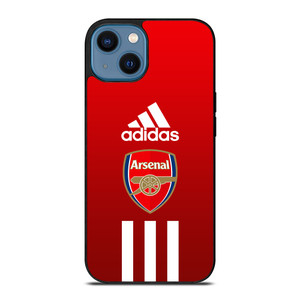 ARSENAL FC ADIDAS STRIPES iPhone 14 Case Cover ARSENAL FC ADIDAS STRIPES iPhone 14 Case Cover