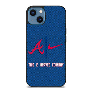 ATLANTA BRAVES NIKE MLB BASEBALL iPhone 14 Case Cover ATLANTA BRAVES NIKE MLB BASEBALL iPhone 14 Case Cover