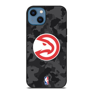 ATLANTA HAWKS BLACK CAMO iPhone 14 Case Cover