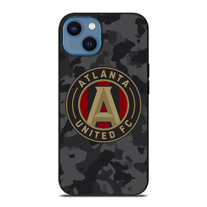 ATLANTA UNITED FC MLS BLACK CAMO iPhone 14 Case Cover