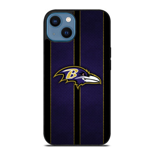 BALTIMORE RAVENS NFL METAL STRIPE iPhone 14 Case Cover BALTIMORE RAVENS NFL METAL STRIPE iPhone 14 Case Cover