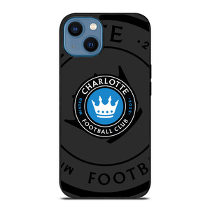 CHARLOTTE FC MLS BLACK iPhone 14 Case Cover