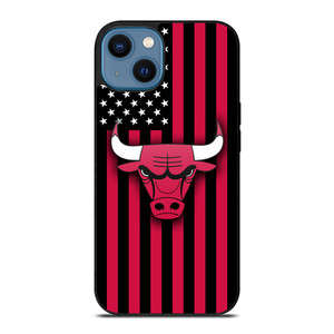 CHICAGO BULLS NBA USA FLAG iPhone 14 Case Cover