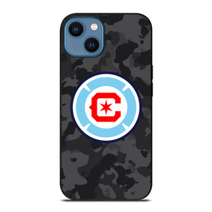 CHICAGO FIRE MLS BLACK CAMO iPhone 14 Case Cover