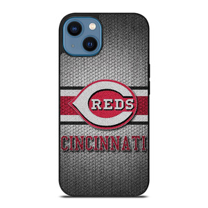 CINCINNATI RED MLB BASEBALL METAL iPhone 14 Case Cover CINCINNATI RED MLB BASEBALL METAL iPhone 14 Case Cover